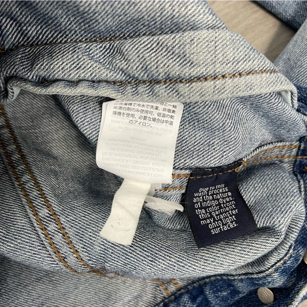 Madewell The Boxy Crop Jean Jacket in Woodcourt Wash XS Preppy Classic Denim - Picture 12 of 14